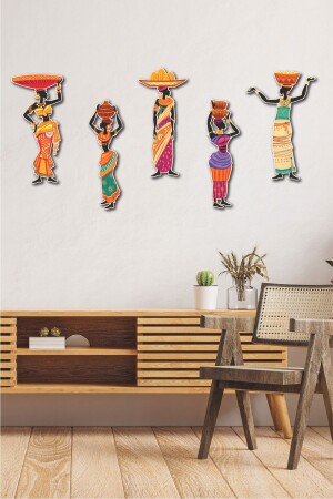5 Parça Afrikalı Etnik Kadınlar - No77decor