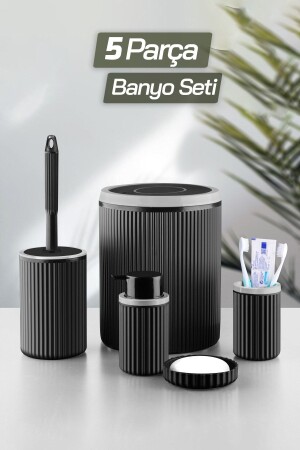 5 Piece Anthracite Bathroom Set BERY250 - Turnberry