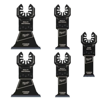 5-piece blade set for MILWAUKEE OL multi-tool - Milwaukee Accessories