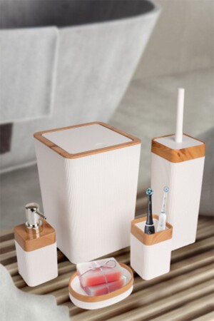 5 Piece Chrome Plated Square Bathroom Set 5 Piece Bathroom Set - Kosova