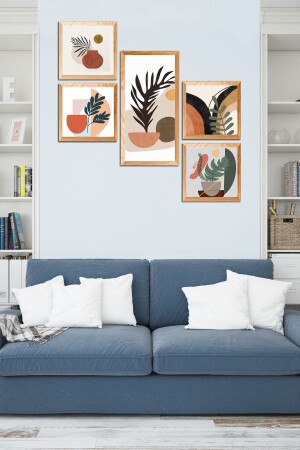 5-Piece Frame Look MDF Table Set Atf304 - Cadran