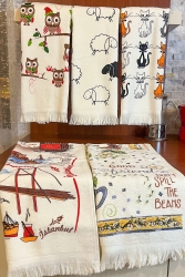 5-Piece Fringed Cotton 40x60 Cm Printed Towel Set Hand Face Kitchen Towel Soft Patterned Water Absorbent Set TOWEL-SET-40x60 - CNR Garden
