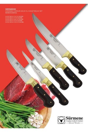 5-Piece Knife Set SRMN89183 - Sürmene Cumhur Çelik