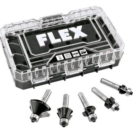 5-piece milling cutter set FLEX CER Bit Set1 - FLEX Accessories