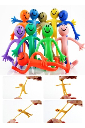 5 Pieces Flexible Movable Elastic Emoji Toy with Arms and Legs HYD-9013573-6324 - Hyd 