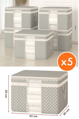 5 Pieces of Window Sweater Scraps with Polka Dots - 45*40*30 cm - She Berrak