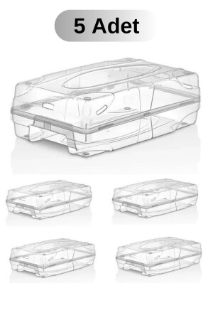 5 Pieces - Women's and Men's Shoe Box Transparent Shoe Storage Box - Esti