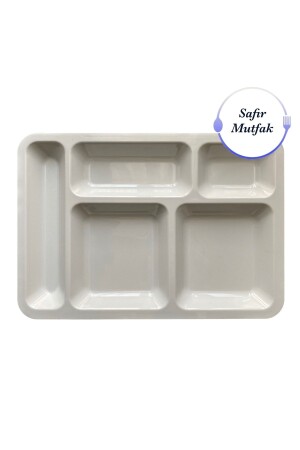 5-Round White Table Dish Plate - Table Dish - Table Doodle (SEE DESCRIPTION FOR ORDERS MORE THAN 10 PIECES) - Gül Plastik