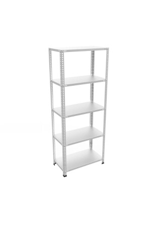5 Tiers Galvanized Steel Shelf Warehouse, Pantry, File Rack 0. 70mm-31x60-150cm RBCR5KT - RafBurada