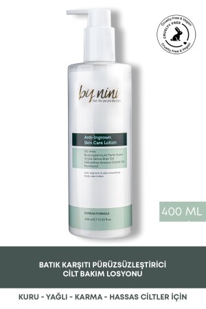 %5 Urea Içeren Batık Karşıtı Pürüzsüzleştirici Cilt Bakım Losyonu 400 ml - By Nini