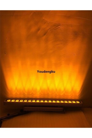 50 cm bernsteinfarbener Wandfluter (WAND/MALEREI MIT BELEUCHTUNG) - Led