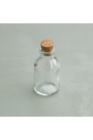 50 Glass Bottles 25 cc with Cork Stopper - Hisar