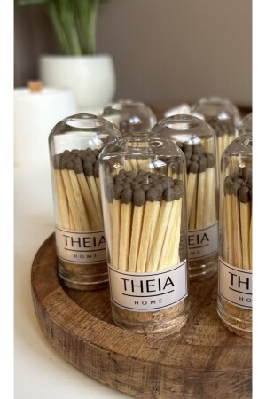 50 Matches Model in Glass Jar with Mushroom Lid (FANUS 7-5X3 CM) - Theia Home