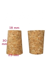 50 Pieces Conical Cork Stopper Cork Bottle 30*25*18 mur4538 - Platox