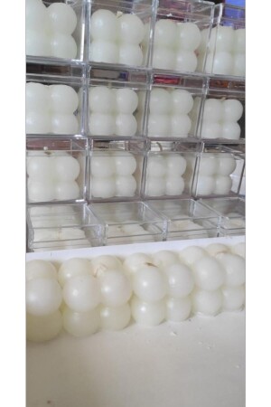 50 Pieces of Mica Candle in Box Shm21342 - SOLİN HOME DEKORASYON