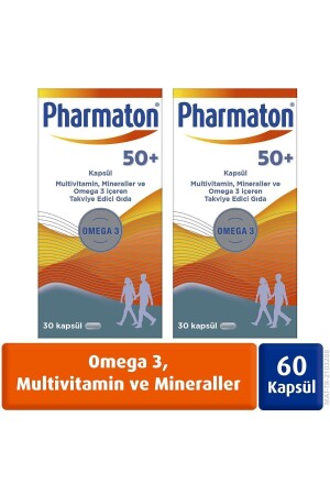 50 Plus 30 Capsules Omega 3- Multivitamin and Minerals 2-Piece Advantage Pack - Pharmaton