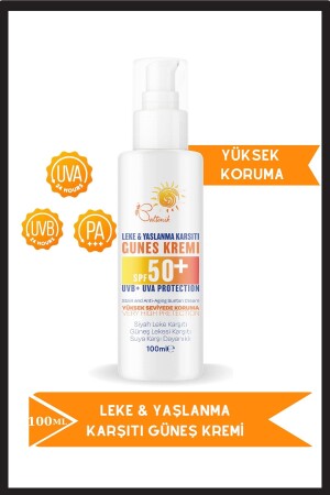 مكثف من مكثف من الخصومة 50 SPF طون حماية عالية مصادفة المضيئة 100 مل كريم أشعة الشمس على الوجه والجسم BYGK0001 - Baltonik