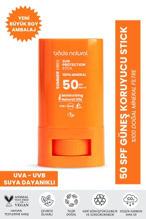 50 SPF 100% Mineral Filtered and Natural High Protection Sun Stick - Bade Natural