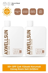 50 SPF- 2 Li Fırsat Seti Leke Karşıtı Nemlendirici Yüksek Koruma Güneş Kremi TYC00190665765-T - AXWELL
