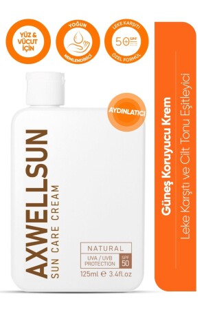 50 SPF+ Anti-Blemish Moisturizing High Protection Sun Cream 125 ml - Axwell