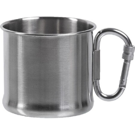 500 ml Edelstahl-Karabinerbecher - MIL-TEC