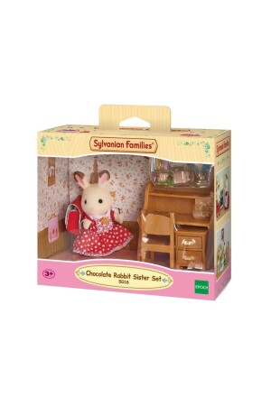 عائلة من (منز) ، فتاة ذو أذني شيكولاته و مكتب الدراسة 5016 - Sylvanian Families