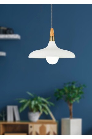 5021-1a,01 Large Single Pendant Lamp Chandelier White 5021-1A,01 - Özcan Aydınlatma
