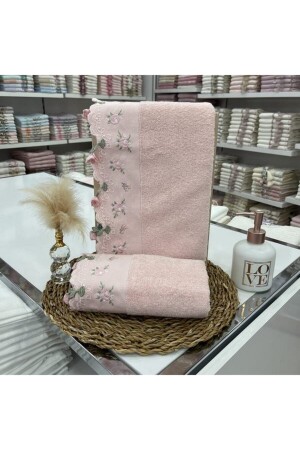 50*85 Gülay Pompom Towel 2pcs Pidora-gülay1 - Karacan