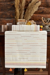 | 50x90 - 70x140 Cm | Carna | Ponponlu | %100 Pamuk | Woody | Banyo Havlu Seti 5578 - Louis Marie