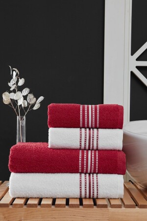 50x90 - 70x140 Cm Elvin 4'lü Banyo Havlusu Seti - Modalin