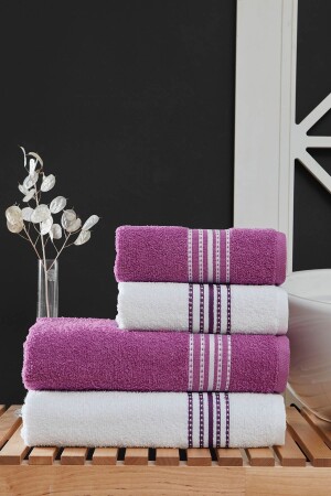 50x90 - 70x140 Cm Elvin 4'lü Banyo Havlusu Seti - Modalin