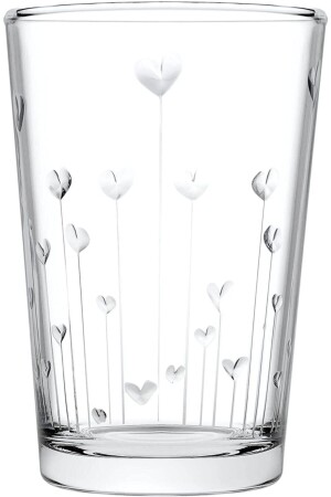 520142 Water Glass Heartbeat Set of 6 - Paşabahçe