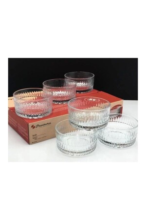 530122 Rain Glass Bowl 300cc 6 Pieces - Paşabahçe