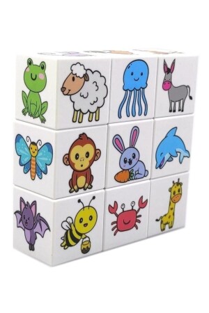 54 Cute Animals Intelligence Developing 9 Magnet Cube Magnetic 1 2 3 4 Age Educational Toy KO009B011 - KÜPSS