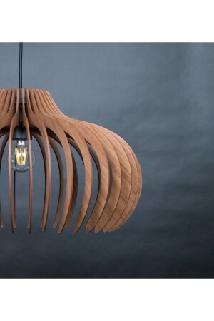 55 Cm Rustic Retro Pendant Lamp Wooden Large Vintage Living Room Kitchen Chandelier 58811102 - Ferisa Home