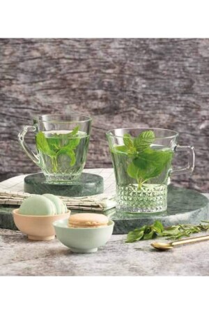 55703 Quartz Handled Tea-Coffee Cup 250 Cc -6 Pieces - Paşabahçe
