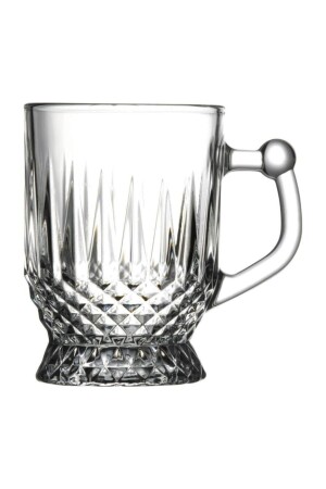 55871 Kaffeebecher und Tassen, Teeglas mit Henkel, 165 cm³, 6er-Set P55871 - Paşabahçe
