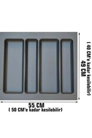 55x49 Cm_anthracite Plastic Patterned Bucket Holder - Can be cut up to 50x40 Cm TYC00179468336 - ALMITAL