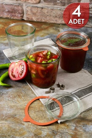 580 Ml Glass Storage Jar Set (4 Pieces) 153. 01. 01. 041 - Weck