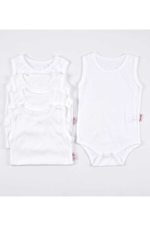 5er-Set Baby Athlete Body Rib Weiß - Rany Baby Kids