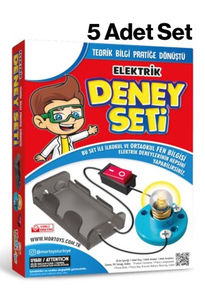 5Pcs Electrical Experiment Set Simple Electric Circuit Set Business Education Kit For Primary Schools JO9752-5 - Jet Online