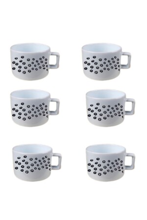 مجموعة من 6 كوبات شاي نيسكافيه ذات حزمة الجلد هدية هي-000262626556 - homestorebotique