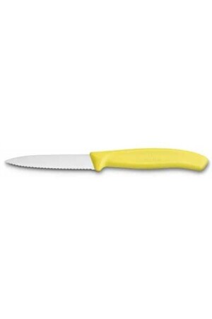 6. 7636. l118 Swiss Classic 8 Cm Serrated Paring Knife Yellow 153. 05. 01. 8088 - VICTORINOX