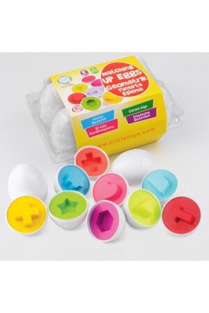 مجموعة من 6 بيضات هندسية - Circle Toys