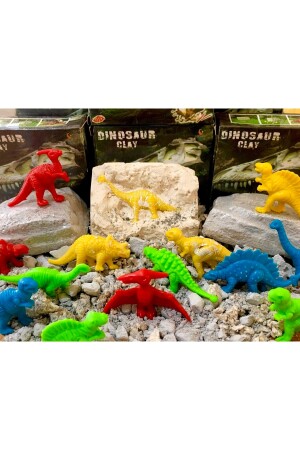6 Colorful Surprise Dinosaur Digging Toys Activity Activity Project Set - Aziz Oyuncak