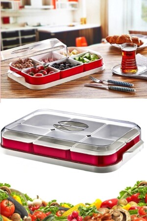 6 Compartment Breakfast Set Breakfast Bowl 6hmbd - PlastArt