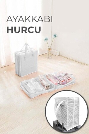 6 Compartment Travel Shoe Bag Organizer Storage Carry Travel Bag Beach Bag - Mastercar
