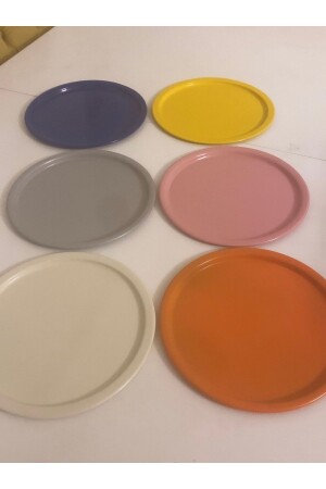 6 Different Colors Round Presentation Tray Luxury Presentation Service MNL911667 - Elzem