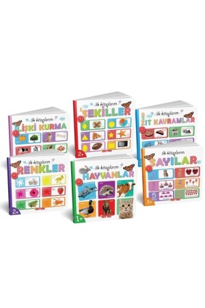 منز - كتبي الأولى 6 قطع التدريب مجموعة بطاقات الإستخبارات التعليمية كتاب لعبة - Diytoy