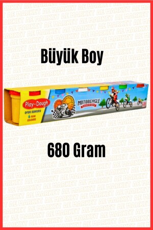مجموعة من الخبز من 6 Ern-011 -680 جرام - 6 ألوان - Play Dough